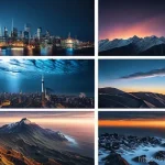 Home 18 마인드풀테크 적용 사례 연구 - Here are three detailed image prompts in English, designed to be suitable for a 15+ audience and adh...