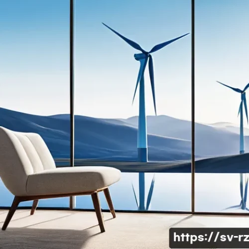 Home 27 마인드풀테크와 지속 가능성 - **Prompt:** A serene, modern living space in a minimalist Scandinavian style, bathed in soft, natura...