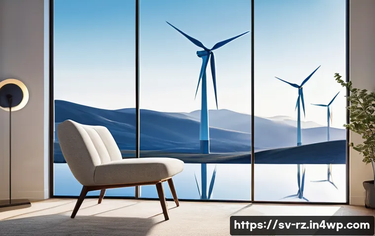 마인드풀테크와 지속 가능성 - **Prompt:** A serene, modern living space in a minimalist Scandinavian style, bathed in soft, natura...