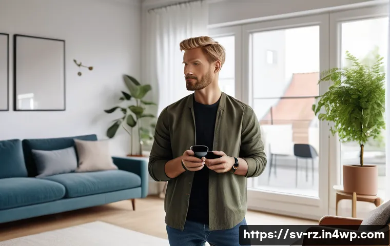 마인드풀테크의 국제적 사례 - A serene modern living room in a Scandinavian apartment with soft natural light filtering through la...