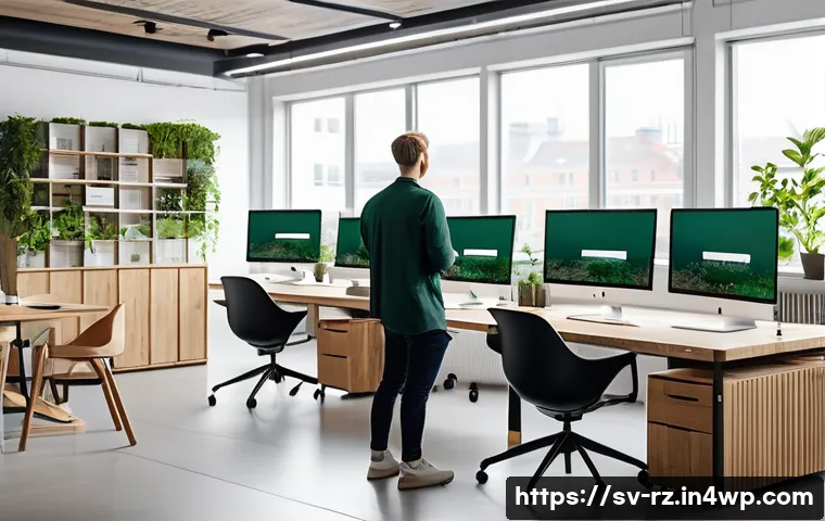 마인드풀테크의 윤리적 고려사항 - A modern Scandinavian office environment with diverse professionals discussing ethical AI developmen...